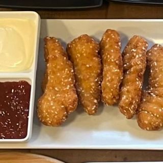 FINGER DE POLLO 5 U ( 367 cal , 25 g - proteina )