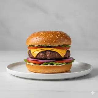 Hamburguesa Con Queso