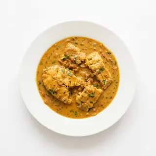80. Fish Curry Fish Cooked In Mild Or Hot Curry Sauce
