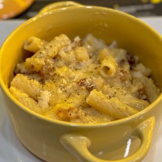 “TOP VENDES”  Bigoli a la Carbonara Italiana (Opció vegetariana amb HEURA)