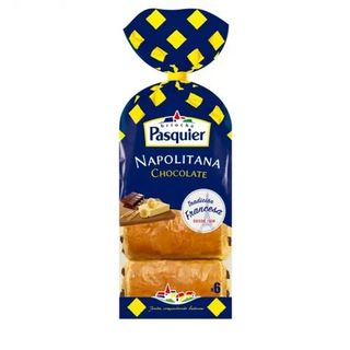 Napolitana De Chocolate Pasquier Pack 6x45 Gr.