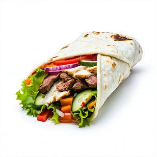 Shaworma la lipie de vită & curcan mare