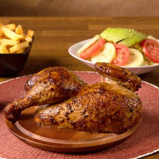 Mezzo pollo a la brasa