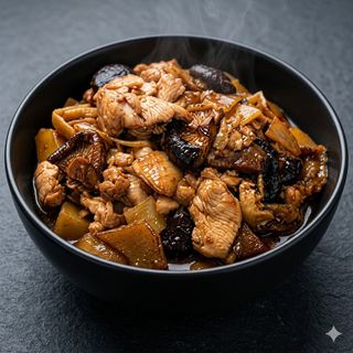 67 Pollo Con Bambú Y Setas