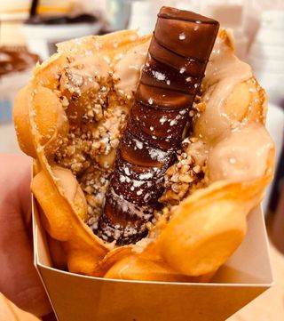 Bubble waffle super farcito