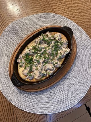 Картопляник з Грибним соусом