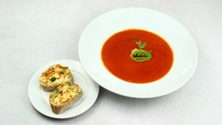 Krem z pieczonych pomidorów