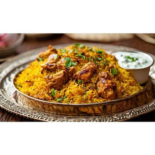 Chicken Biryani With Raita