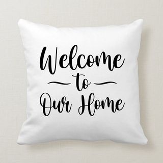 Pernă satinată - Welcome