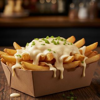 Patata fritas con Queso