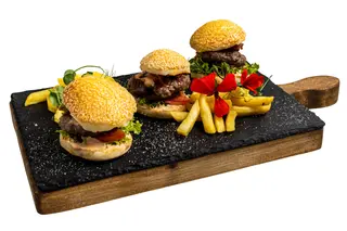 3 mini burgera
