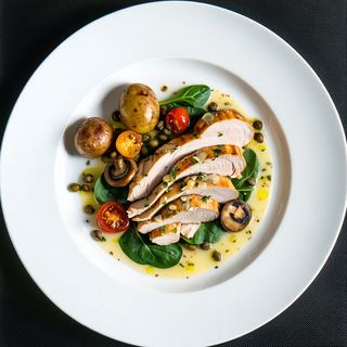 Pierś kurczaka w sosie serowym