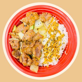 Donburi con manzo al curry