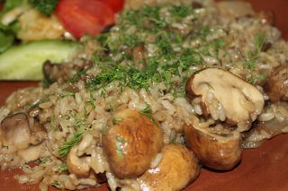 Каша с грибами