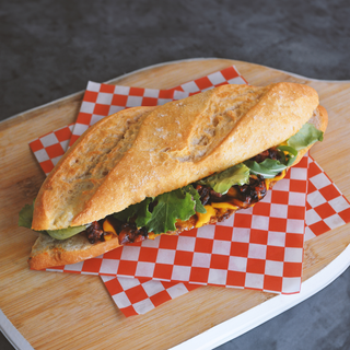 Bocadillo con barbacoa