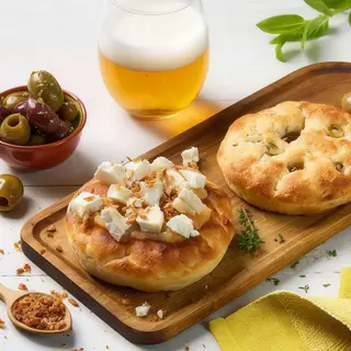 focaccia de compota de manzana