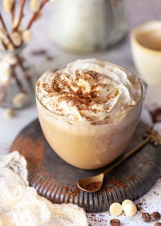 Hot spanish latte white chocolate