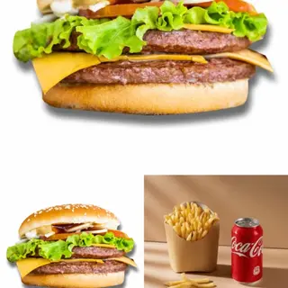 MENÚ 2 HAMBURGUESAS 