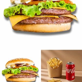 MENÚ 2 HAMBURGUESAS 