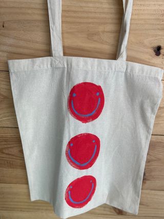 Tote Bag Smile roja.