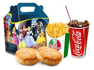 Котлета (2 шт.) + фри + напиток на выбор + маленькая игрушка