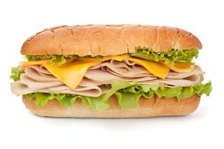 Сандвич с шунка и кашкавал (250г)