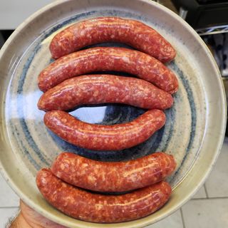 Salsiccia cruda (6 capi) olio , sale e pepe