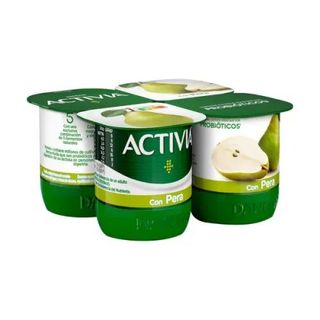 Yogur Bífidus con Pera Danone Activia Pack 4x120 Gr.