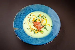 English Salmon soup