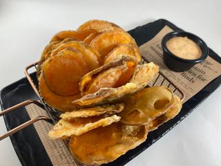 Хрупкав чипс от батат