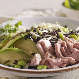 Riso venere tonno e avocado