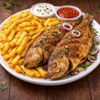 Yam Chips (With Croaker Fish)