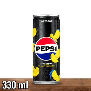 Pepsi Twist Zero Zahar, Bautura Cola, Doza, 330ml