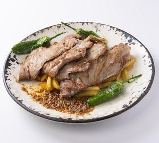 Presa Iberica con Patatas y Pimientos