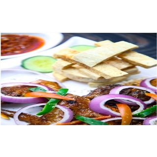 Fried Yam and Pepper Chicken