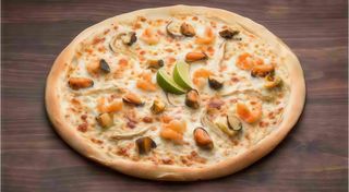 Піца Вершкова з креветками (480г)