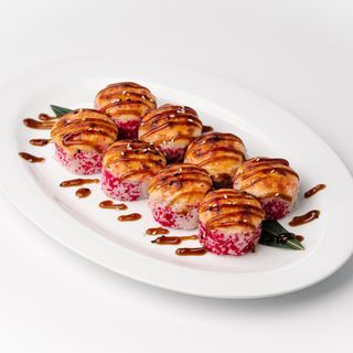 Запечений рол з креветкою