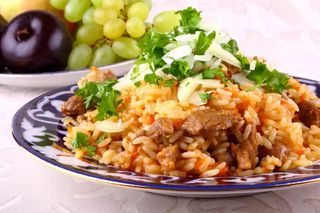 Пържен ориз с телешко (350г)