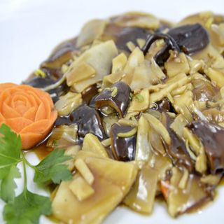 Bambú y Setas Chinas