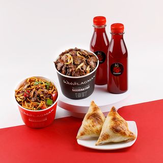 Комбо микс  "Босо лагман с мясом и Казан-кебаб с мясом"