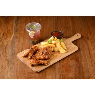 Citrus 3PC Chicken with chips and Boba/Milkshake