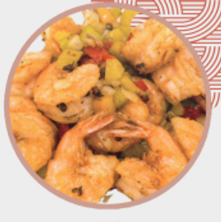 Gamberi sale e pepe - 1 porzione