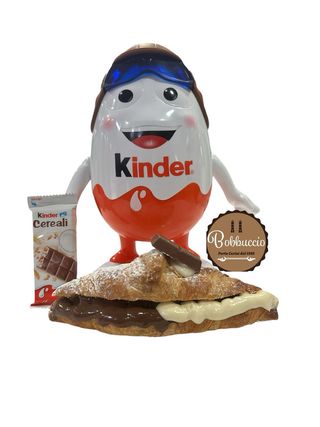 Cornetto Kinder cereali con Nutella Ferrero e Nutella bianca