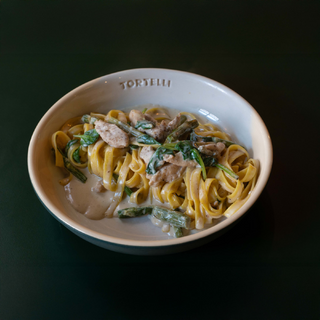 Tagliatelle pollo e spinaci