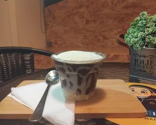 Açaí com Leite Condensado e Leite em Pó