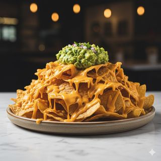 Nachos con guacamole