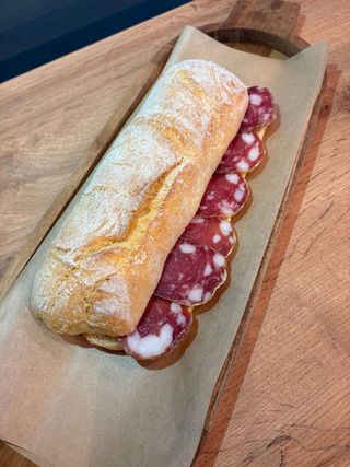 Panino salame piacentino DOP