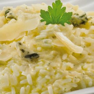 Rissotto a los cuatro quesos