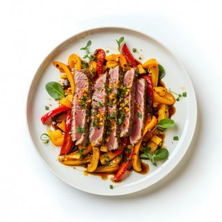 Ensalada De Pimientos Asados Con Ventresca