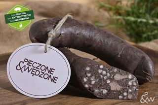 Kaszanka gryczana, cienka z dodatkiem boczku wędzonego - ok. 300g